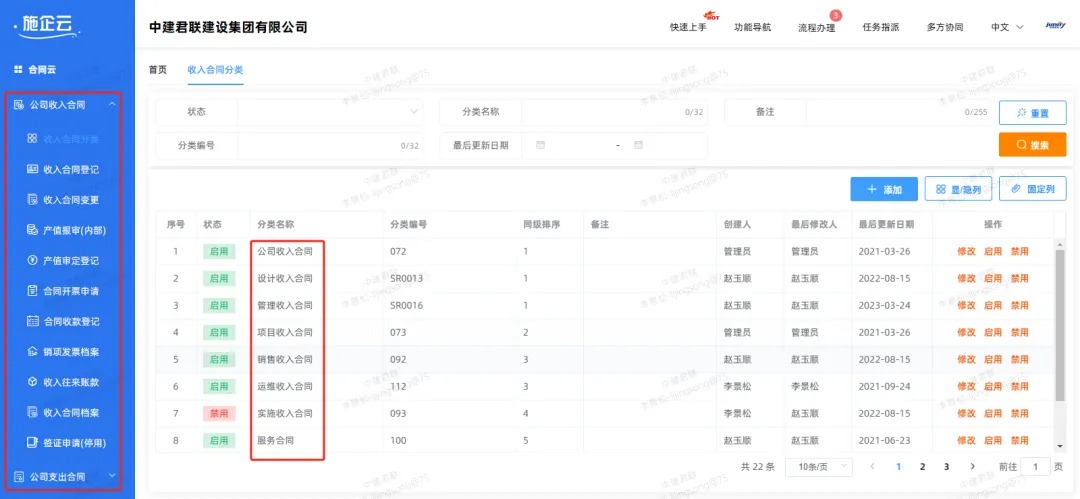 电力工程管理软件案例：中建君联成功签约广西中电建设，通过施企云管控项目成本(图5)