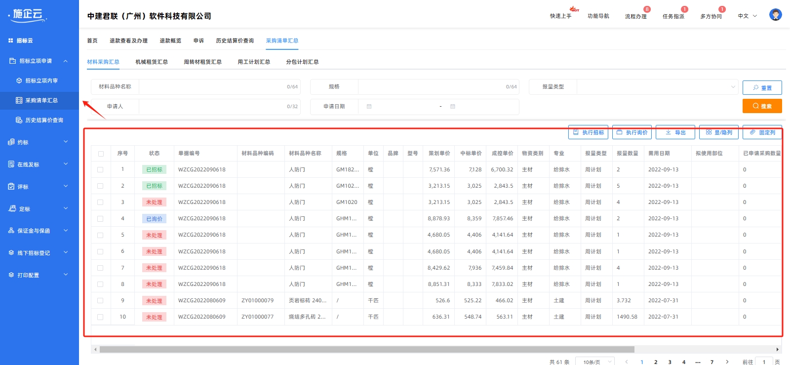 清单汇总(图1)